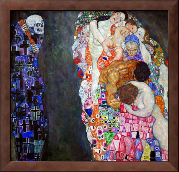 Life And Death - Gustav Klimt Painting